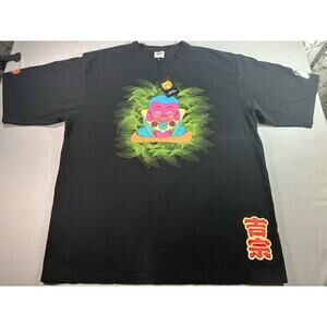 RMC Graphic T Shirt Mens 4XL Japanese Oni Yokai Streetwear Y2K Faded Tee
